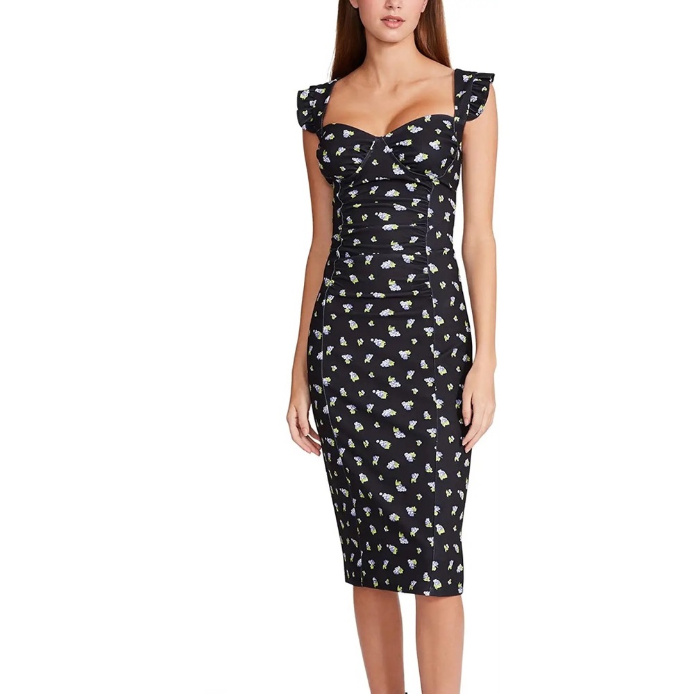 Betsey Johnson Grape Days Printed Midi Dress